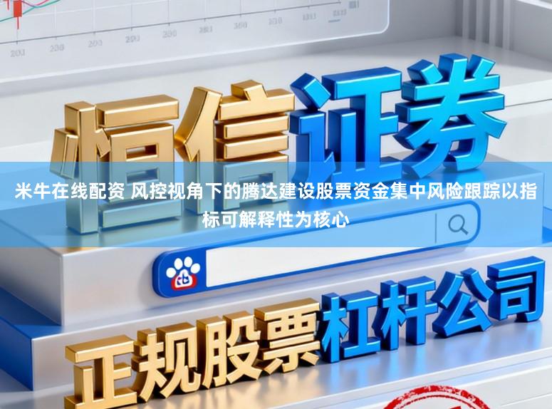 米牛在线配资 风控视角下的腾达建设股票资金集中风险跟踪以指标可解释性为核心